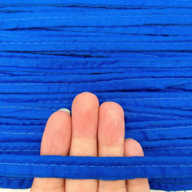 3 Yards, 5mm Flanged Insertion Piping on 10mm Band, Royal Blue Fabric Trim